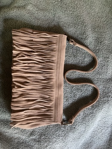 Vecchia borsa pelle beige - vecchia, in
