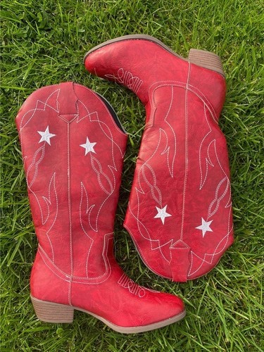 Stivali boho vintage bordeaux