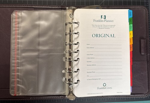 Planner vintage franklin covey - planner,