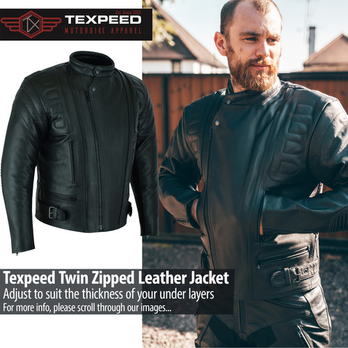 Giacca pelle moto biker - giacca,