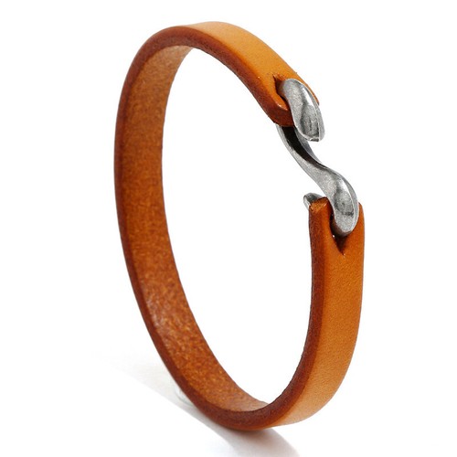 Chiusura bracciale uomo pelle